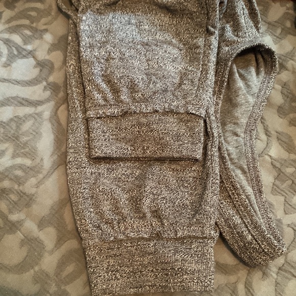 Free People Beach Jumpsuit Gray Heathered Drawstring Scoop Neck Sleeveless - Picture 8 of 8